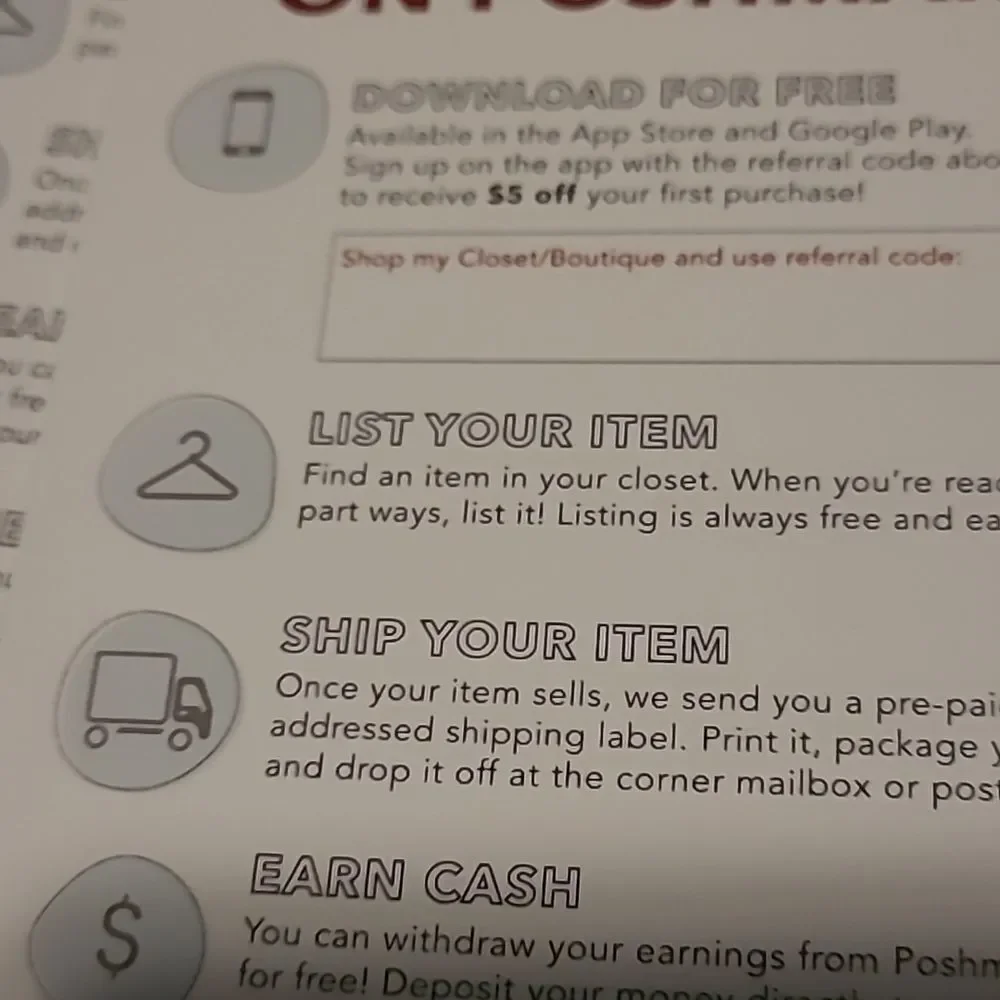 Small Business Poshmark Essentials Cards MARKETING THICK swag postcards